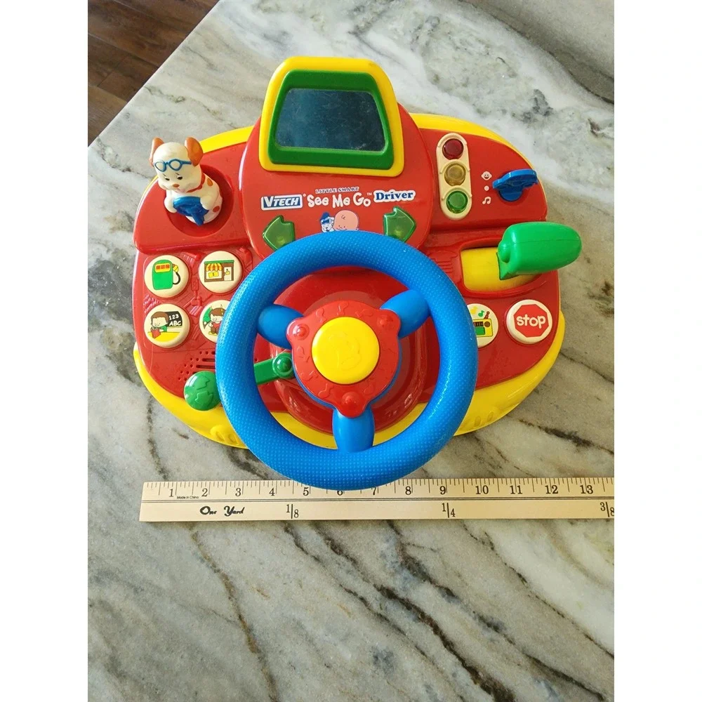 VTech Little Smart See Me Go Driver Interactive Steering Wheel Toy WORKS